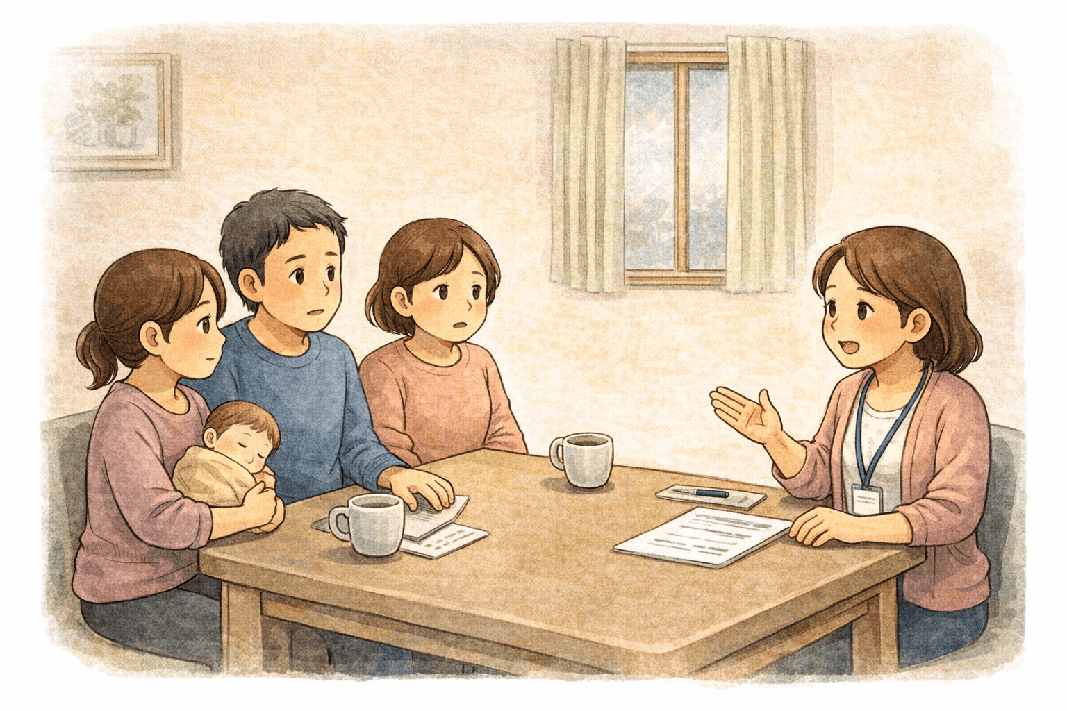 家族からの相談による支援